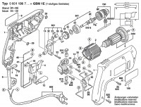 Bosch 0 601 136 766 Gbm 1 Re Univ. Electr. 1-Sp. Drill 230 V / Eu Spare Parts